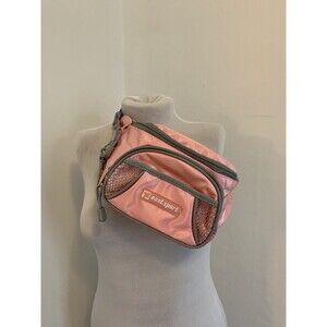 VTG Eastsport Belt Bag Pink Gray Women Fanny Pack 2000s 90s y2k Barbie Cute Trav
